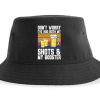 Funny Had My 2 Shots Don't Worry Had Both My Shots Tequila Sustainable Bucket Hat