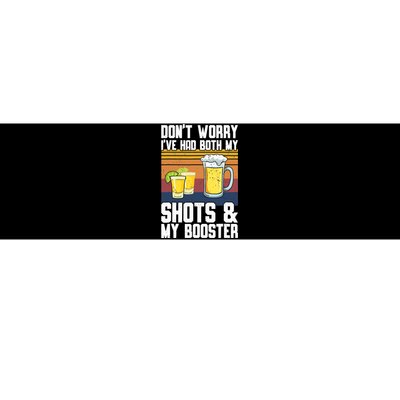 Funny Had My 2 Shots Don't Worry Had Both My Shots Tequila Bumper Sticker