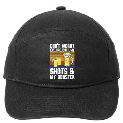 Funny Had My 2 Shots Don't Worry Had Both My Shots Tequila 7-Panel Snapback Hat