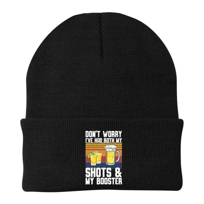 Funny Had My 2 Shots Don't Worry Had Both My Shots Tequila Beanie