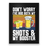 Funny Had My 2 Shots Don't Worry Had Both My Shots Tequila Poster