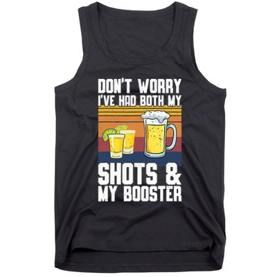 Funny Had My 2 Shots Don't Worry Had Both My Shots Tequila Tank Top