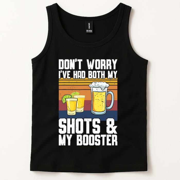Funny Had My 2 Shots Don't Worry Had Both My Shots Tequila Tank Top