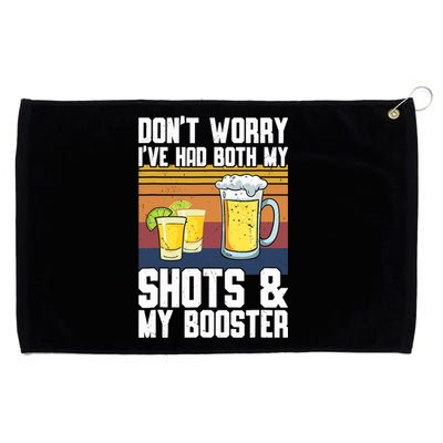 Funny Had My 2 Shots Don't Worry Had Both My Shots Tequila Grommeted Golf Towel