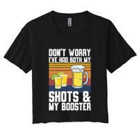 Funny Had My 2 Shots Don't Worry Had Both My Shots Tequila Crop Top