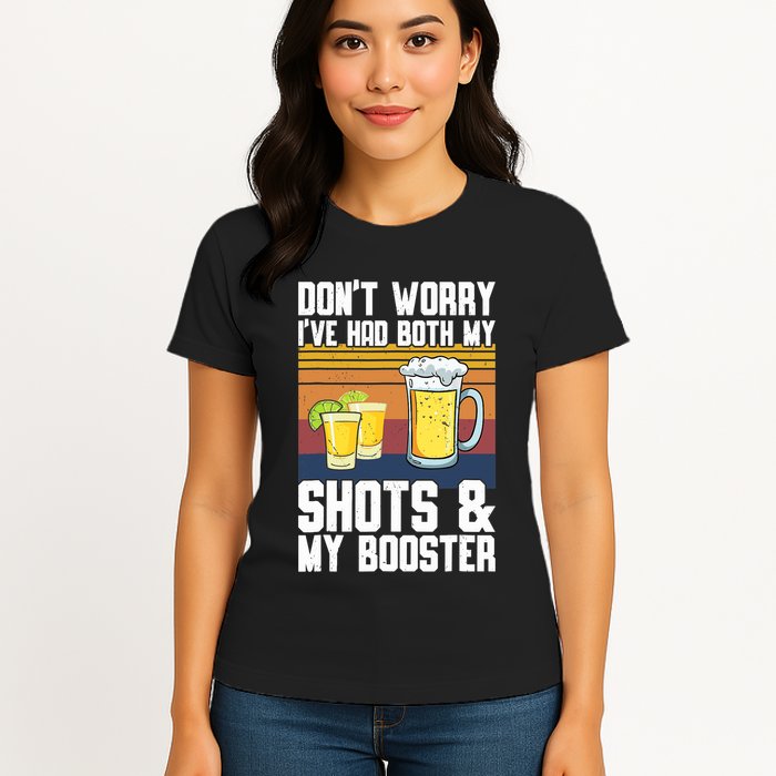 Funny Had My 2 Shots Don't Worry Had Both My Shots Tequila Womens T-Shirt