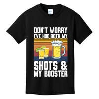 Funny Had My 2 Shots Don't Worry Had Both My Shots Tequila Kids T-Shirt