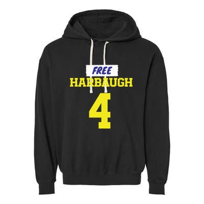 Free Harbaugh Michigan Football Jj Mccarthy Garment-Dyed Fleece Hoodie