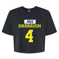 Free Harbaugh Michigan Football Jj Mccarthy Bella+Canvas Jersey Crop Tee