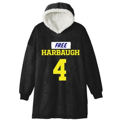Free Harbaugh Michigan Football Jj Mccarthy Hooded Wearable Blanket