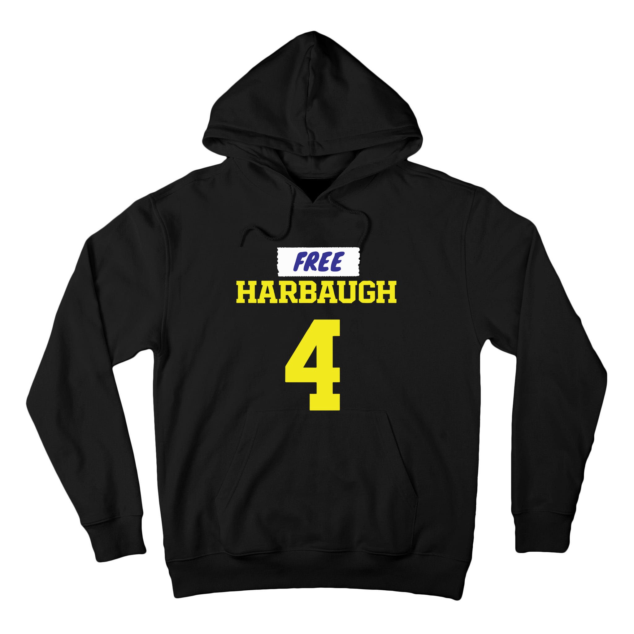 Free Harbaugh Michigan Football Jj Mccarthy Tall Hoodie