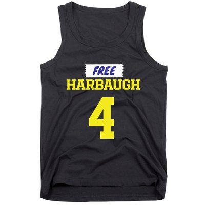Free Harbaugh Michigan Football Jj Mccarthy Tank Top
