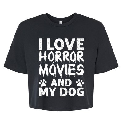 Funny Horror Movie Art For Film Horror Movie Lover Bella+Canvas Jersey Crop Tee