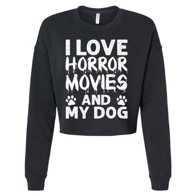 Funny Horror Movie Art For Film Horror Movie Lover Cropped Pullover Crew