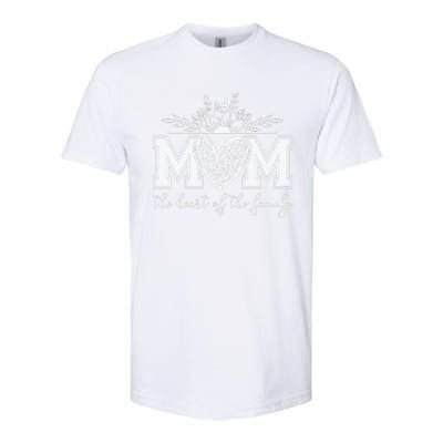 Family Heart Mom Love Softstyle CVC T-Shirt