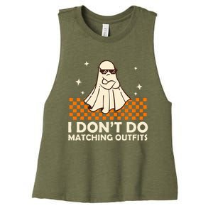 Family Halloween Matching S I DonT Do Matching Outfits Women's Racerback Cropped Tank