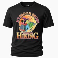 Funny Halloween My Broom Broke So Now I Go Hiking Cooling Performance Crew T-Shirt