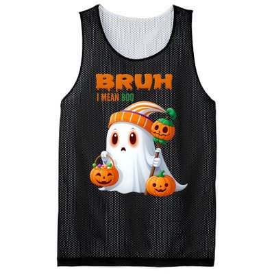 Funny Halloween Meme Bruh I Mean Boo Mesh Reversible Basketball Jersey Tank