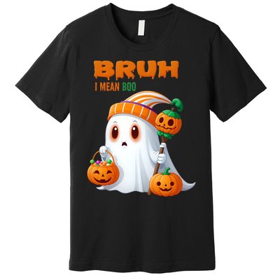 Funny Halloween Meme Bruh I Mean Boo Premium T-Shirt