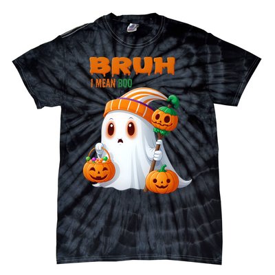 Funny Halloween Meme Bruh I Mean Boo Tie-Dye T-Shirt