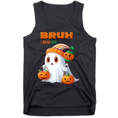 Funny Halloween Meme Bruh I Mean Boo Tank Top