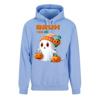 Funny Halloween Meme Bruh I Mean Boo Unisex Surf Hoodie