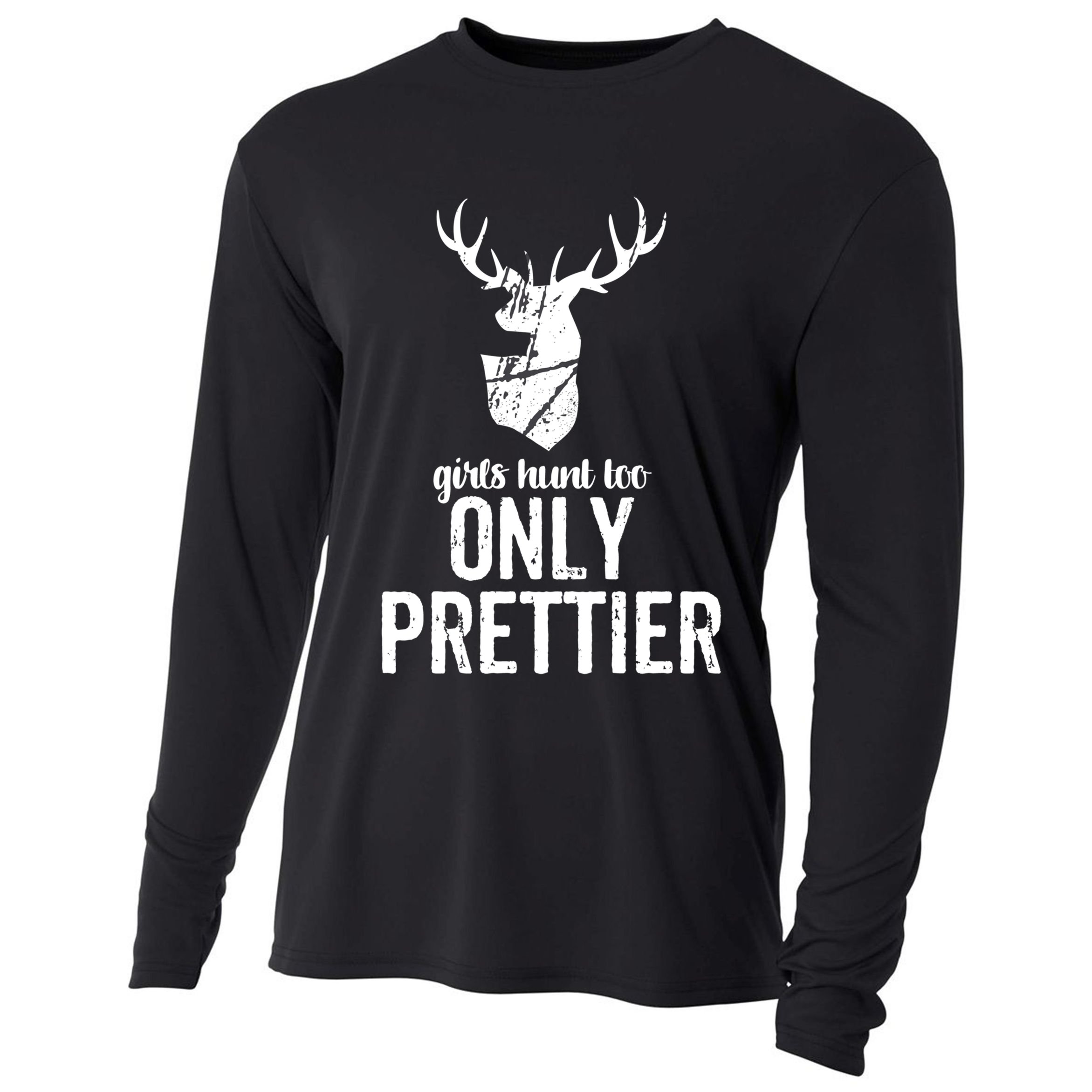 Funny Hunting Meaningful Gift For Great Gift Cooling Performance Long Sleeve Crew