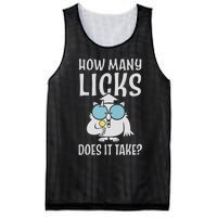 Funny How Many Licks Does It Take? Funny Owl Mesh Reversible Basketball Jersey Tank