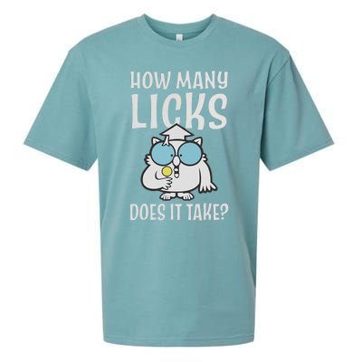 Funny How Many Licks Does It Take? Funny Owl Sueded Cloud Jersey T-Shirt