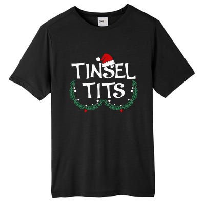 Festive Holiday Matching Couples Sweaters Jingle Balls & Tinsel Tall Fusion ChromaSoft Performance T-Shirt