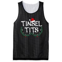 Festive Holiday Matching Couples Sweaters Jingle Balls & Tinsel Mesh Reversible Basketball Jersey Tank