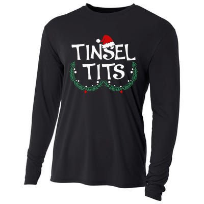 Festive Holiday Matching Couples Sweaters Jingle Balls & Tinsel Cooling Performance Long Sleeve Crew