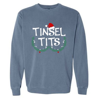 Festive Holiday Matching Couples Sweaters Jingle Balls & Tinsel Garment-Dyed Sweatshirt