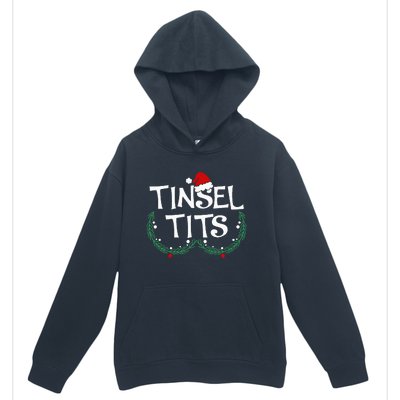 Festive Holiday Matching Couples Sweaters Jingle Balls & Tinsel Urban Pullover Hoodie