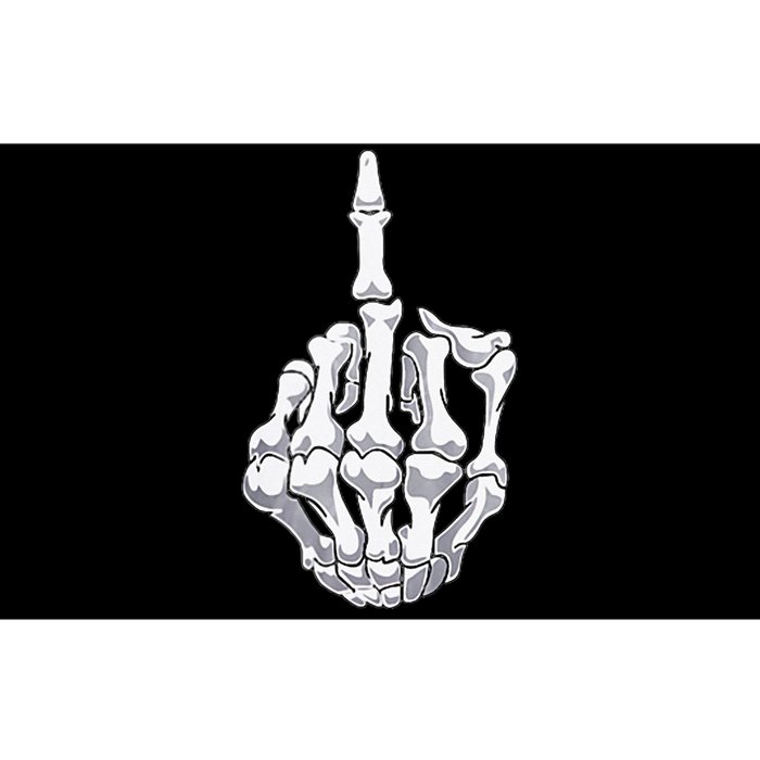 Funny Halloween Middle Finger Skeleton Hand Skull Adult Gift Bumper Sticker