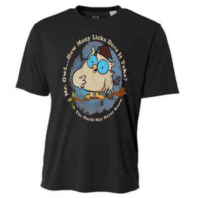 Funny How Many Licks Does It Take Cooling Performance Crew T-Shirt