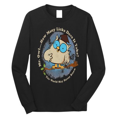 Funny How Many Licks Does It Take Long Sleeve Shirt