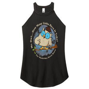 Funny How Many Licks Does It Take Women's Perfect Tri Rocker Tank