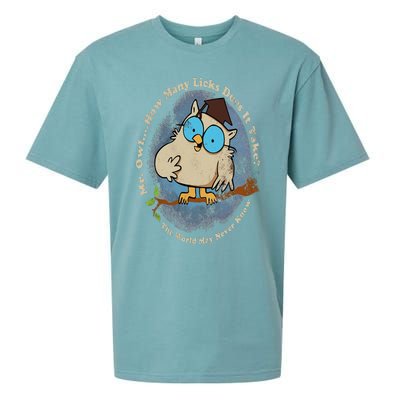 Funny How Many Licks Does It Take Sueded Cloud Jersey T-Shirt