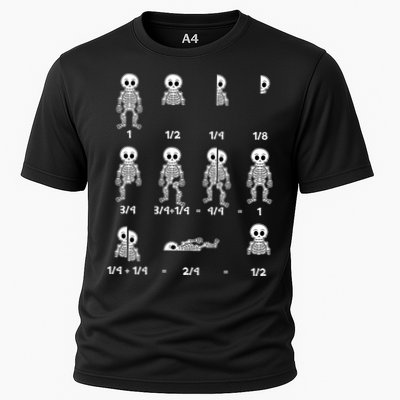 Funny Halloween Math Equations Skeletons Cooling Performance Crew T-Shirt