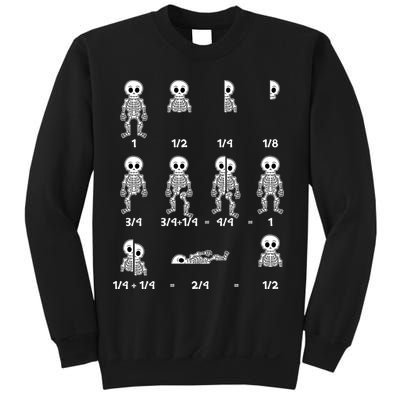 Funny Halloween Math Equations Skeletons Sweatshirt