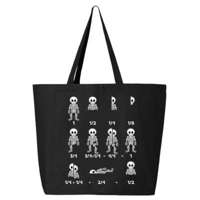 Funny Halloween Math Equations Skeletons 25L Jumbo Tote