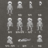 Funny Halloween Math Equations Skeletons Cotton Canvas Backpack
