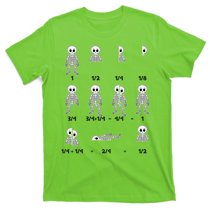 Funny Halloween Math Equations Skeletons T-Shirt