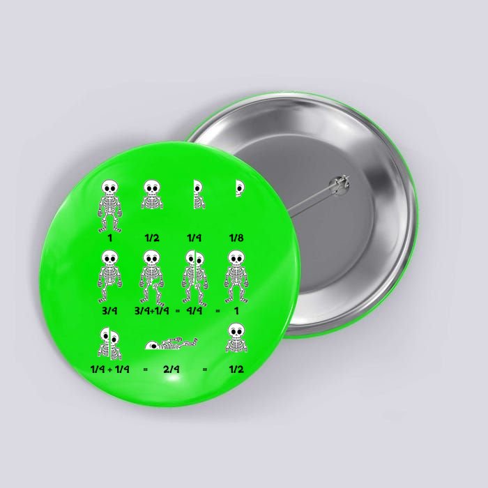 Funny Halloween Math Equations Skeletons Button