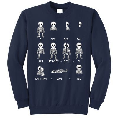 Funny Halloween Math Equations Skeletons Tall Sweatshirt