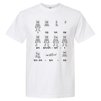 Funny Halloween Math Equations Skeletons Garment-Dyed Heavyweight T-Shirt