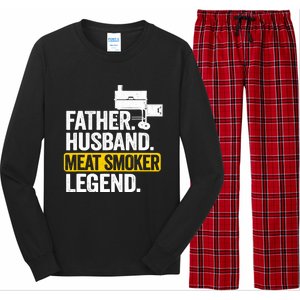 Father Husband Meat Smoker Legend Grilling Dad Meat Smoking Long Sleeve Pajama Set