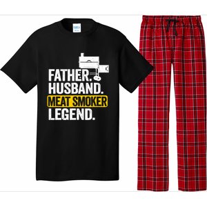 Father Husband Meat Smoker Legend Grilling Dad Meat Smoking Pajama Set