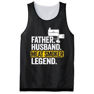 Father Husband Meat Smoker Legend Grilling Dad Meat Smoking Mesh Reversible Basketball Jersey Tank